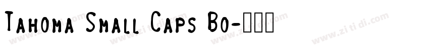 Tahoma Small Caps Bo字体转换